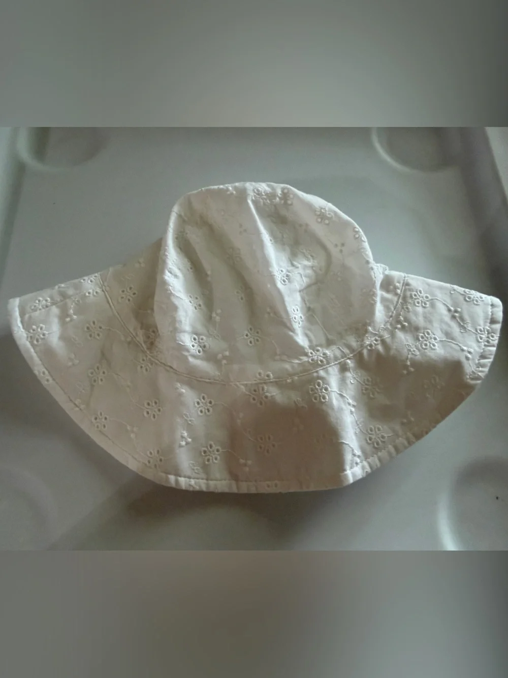 Carter's White Eyelet Sun Hat